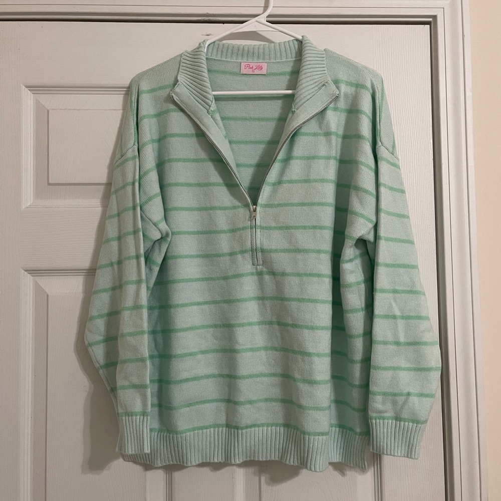 Boutique quarter zip top